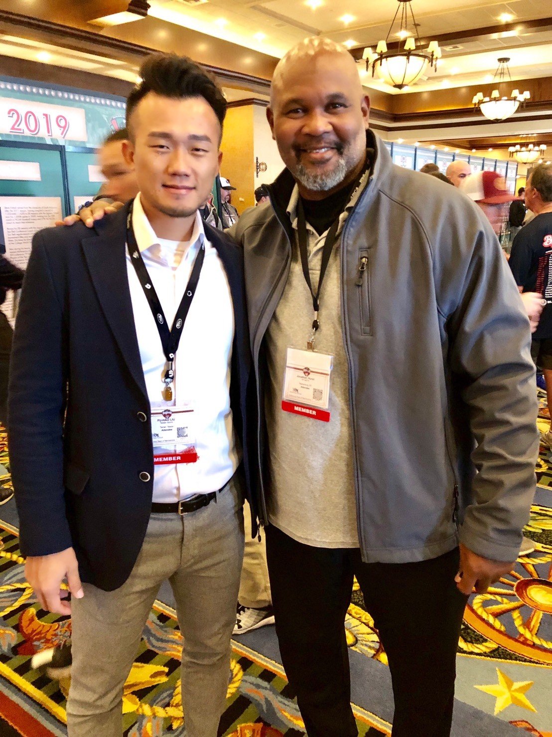 劉芙豪到美國進修巧遇前兄弟象球星風神 劉芙豪到美國進修巧遇前兄弟象球星風神