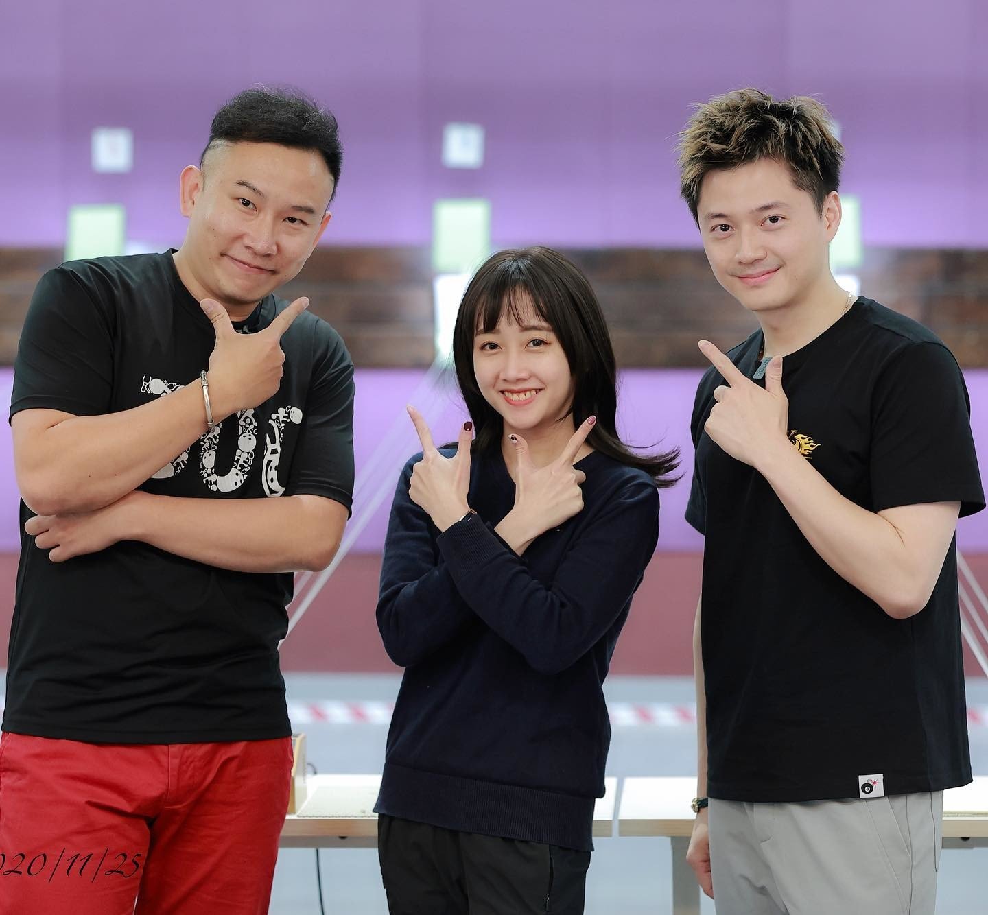 滾滾諸公youtube頻道邀約射擊國手吳佳穎撞球國手柯秉逸拍攝